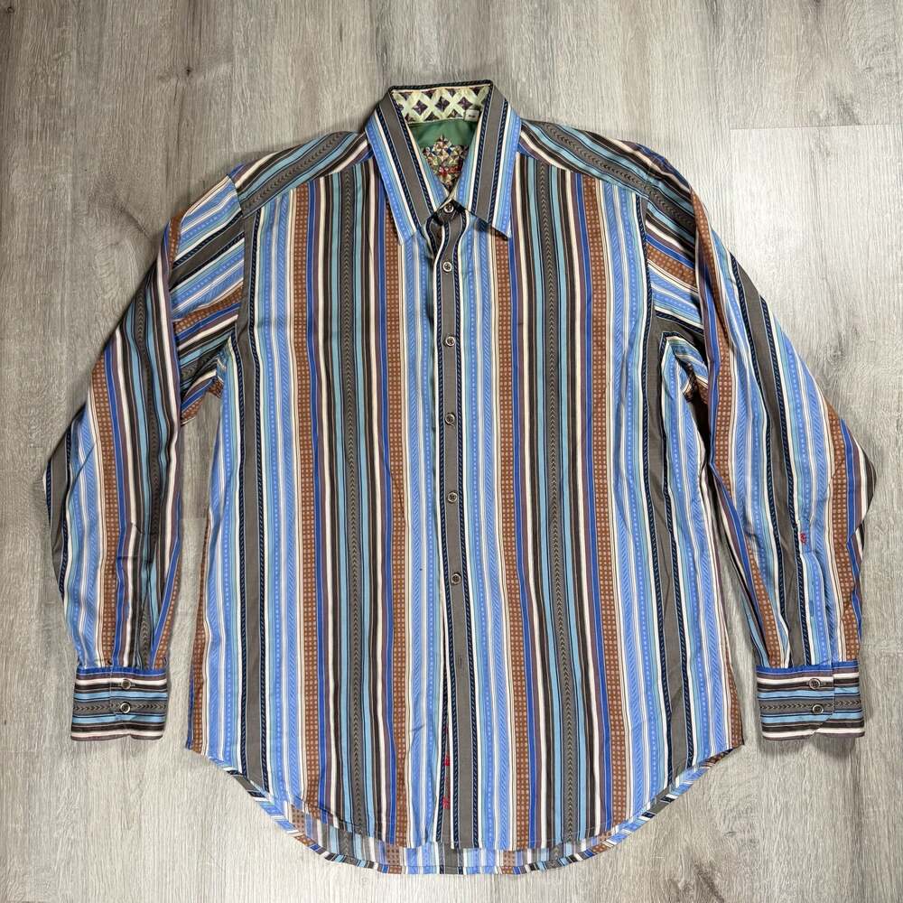 Robert Graham Men's Long Sleeve Button-Up Vertical Striped Shirt Medium